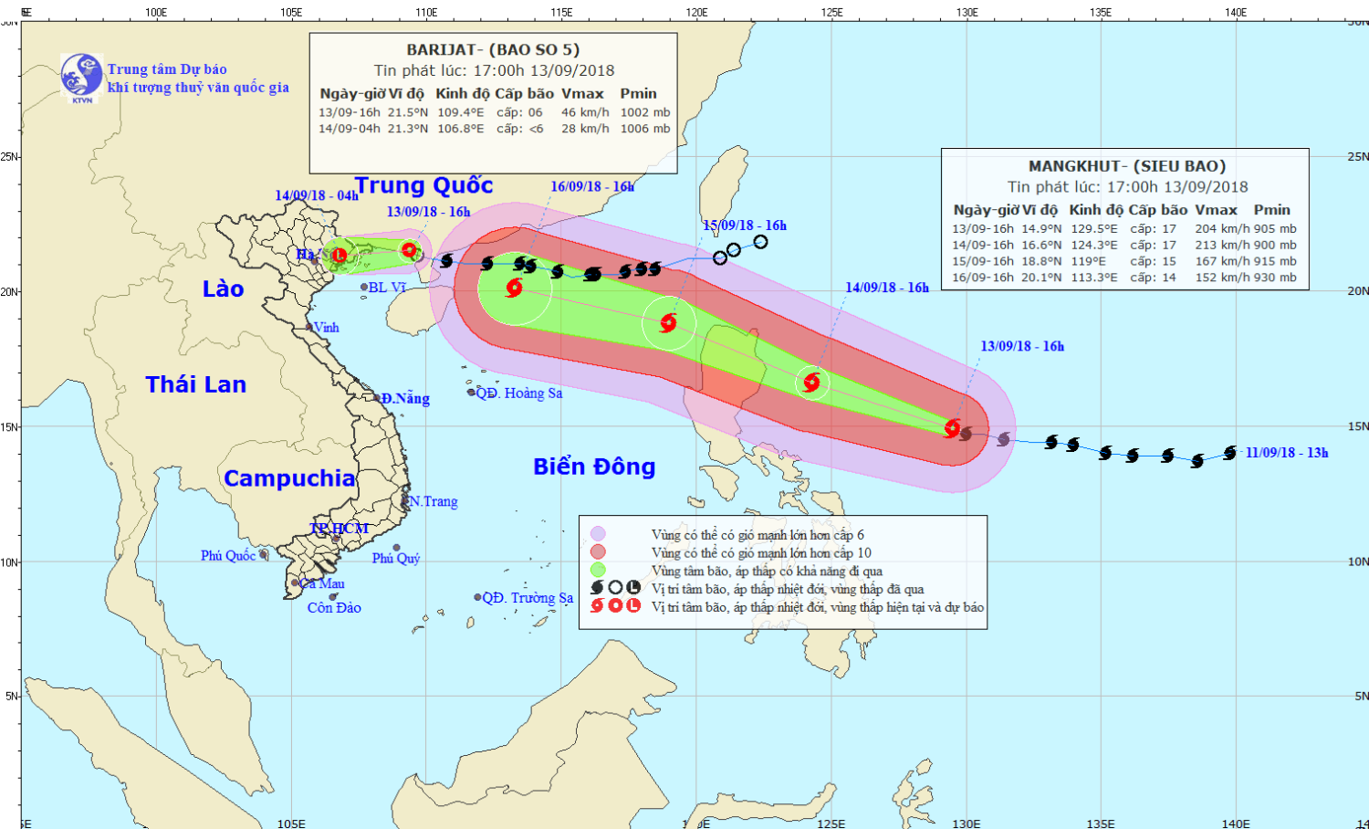 Tin Game Ok365 chơi giải trí đa dạng trên đất liền - suy yếu từ bão số 5 (17h00 ngày 13/9)